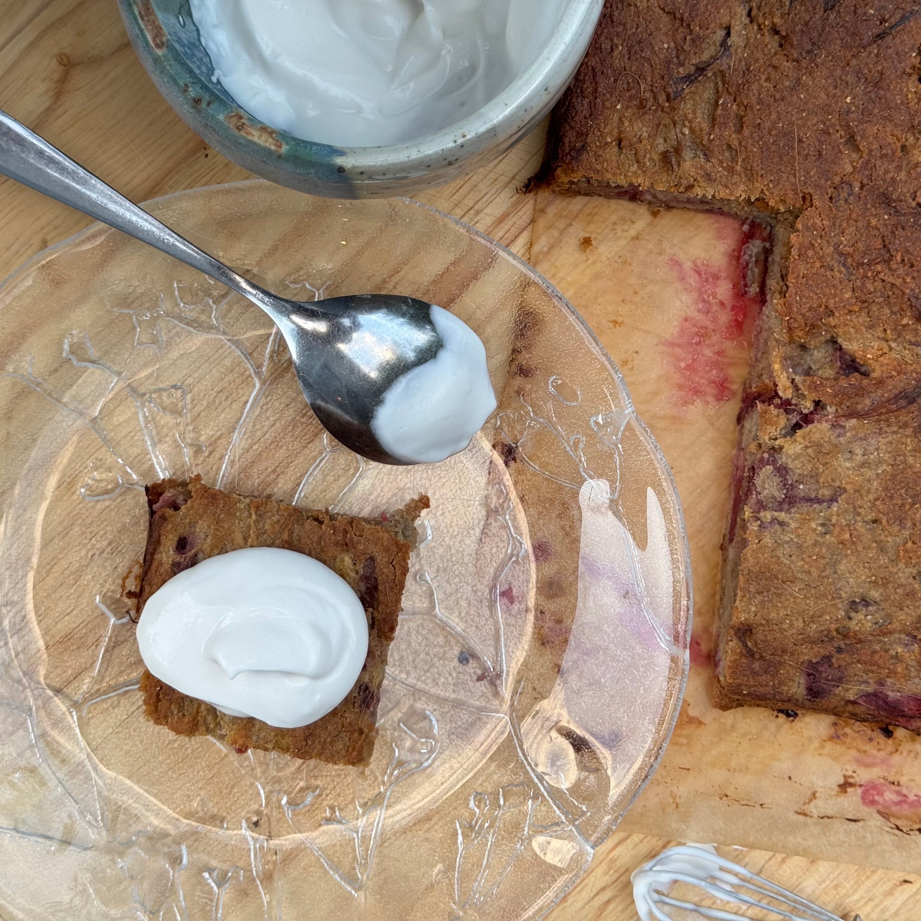 Rhubarb Banana Bread – YOMO Gluten Free