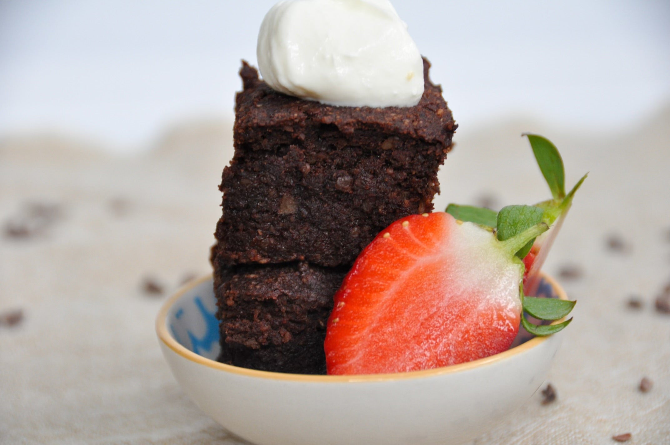 keto brownie dessert, gluten free low carb brownie with cream and strawberry, gluten free vegan keto brownie, keto baking
