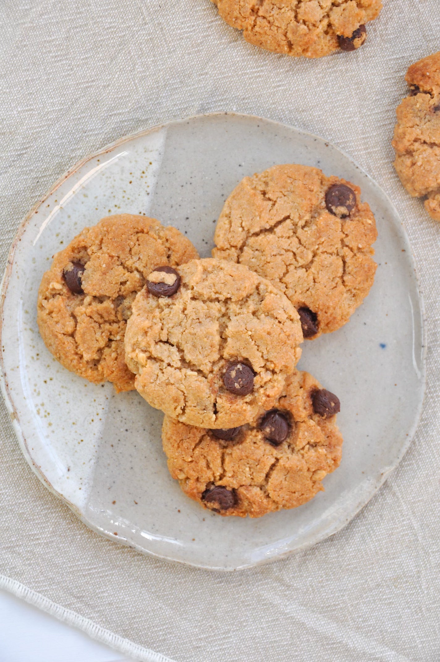 gluten-free choc chip cookies, vegan choc chip cookies, gluten free baking