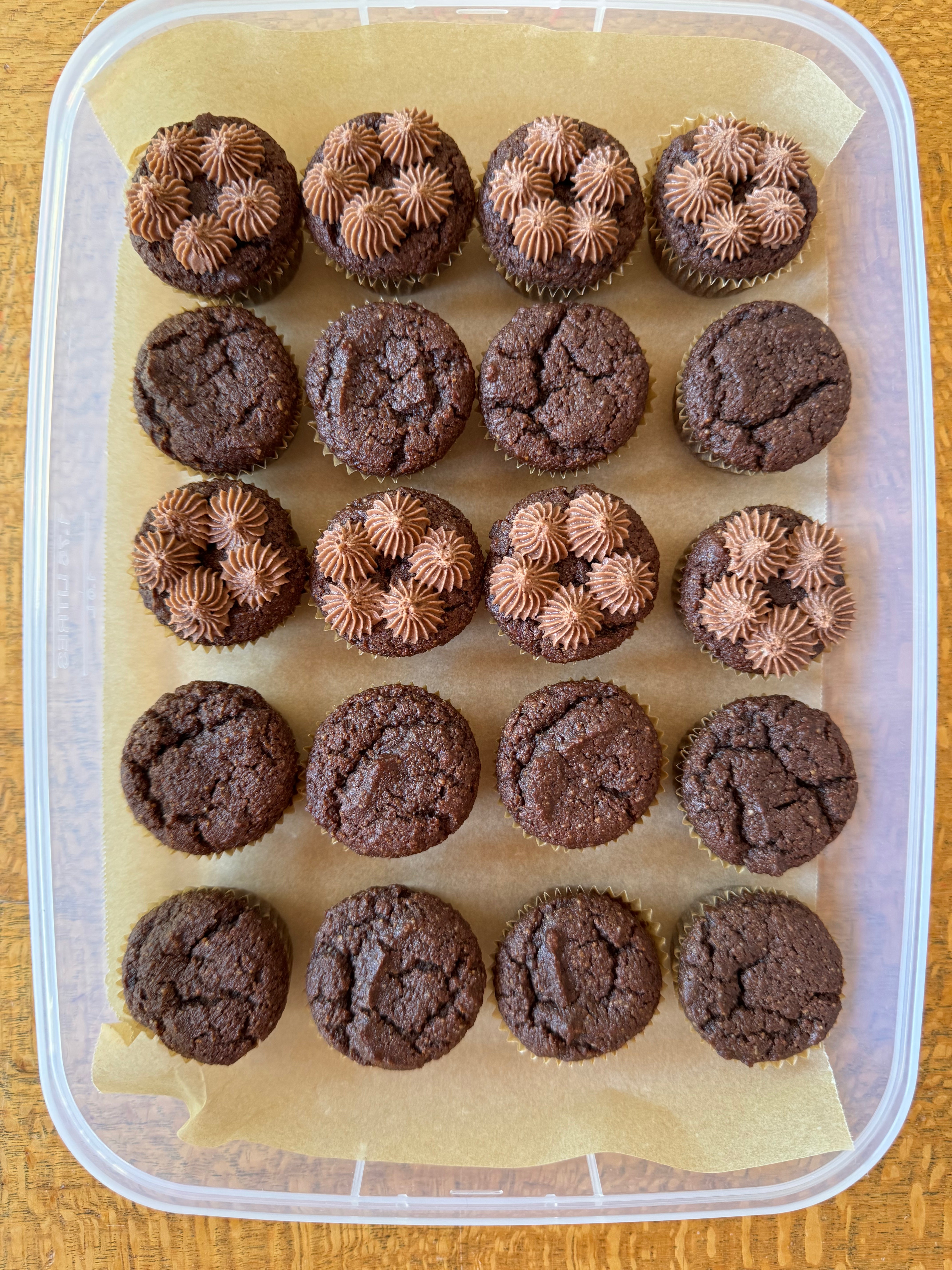 mini gluten free choc muffins for the freezer, gluten free baking for the freezer, YOMO gluten free choc muffin mix