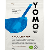 gluten-free choc chip cookie mix, gluten-free choc chip biscuit mix, YOMO gluten-free choc chip biscuit mix, gluten free baking