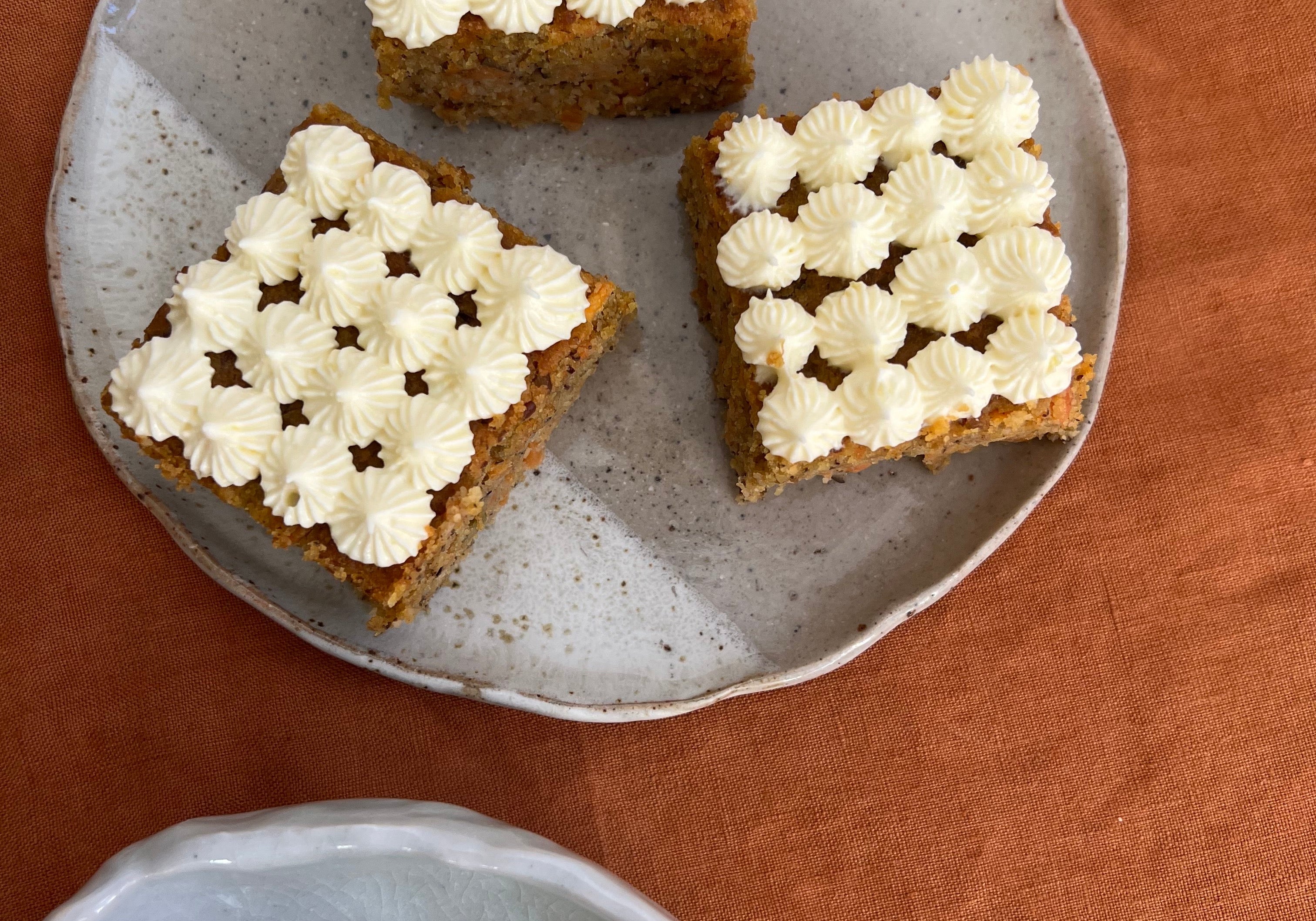 Low carb carrot cake with cream cheese icing