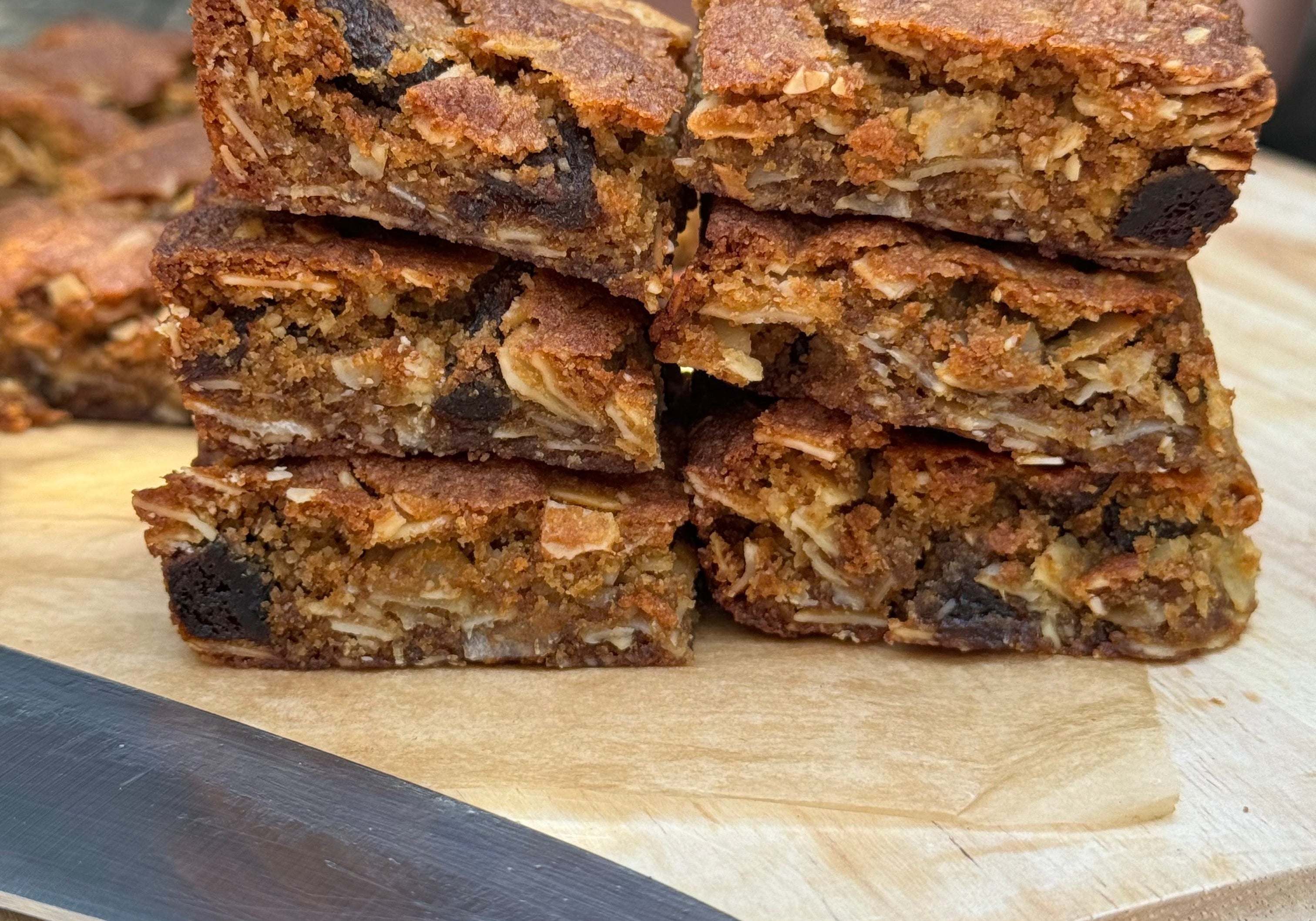 Chewy Apricot Sesame Bars