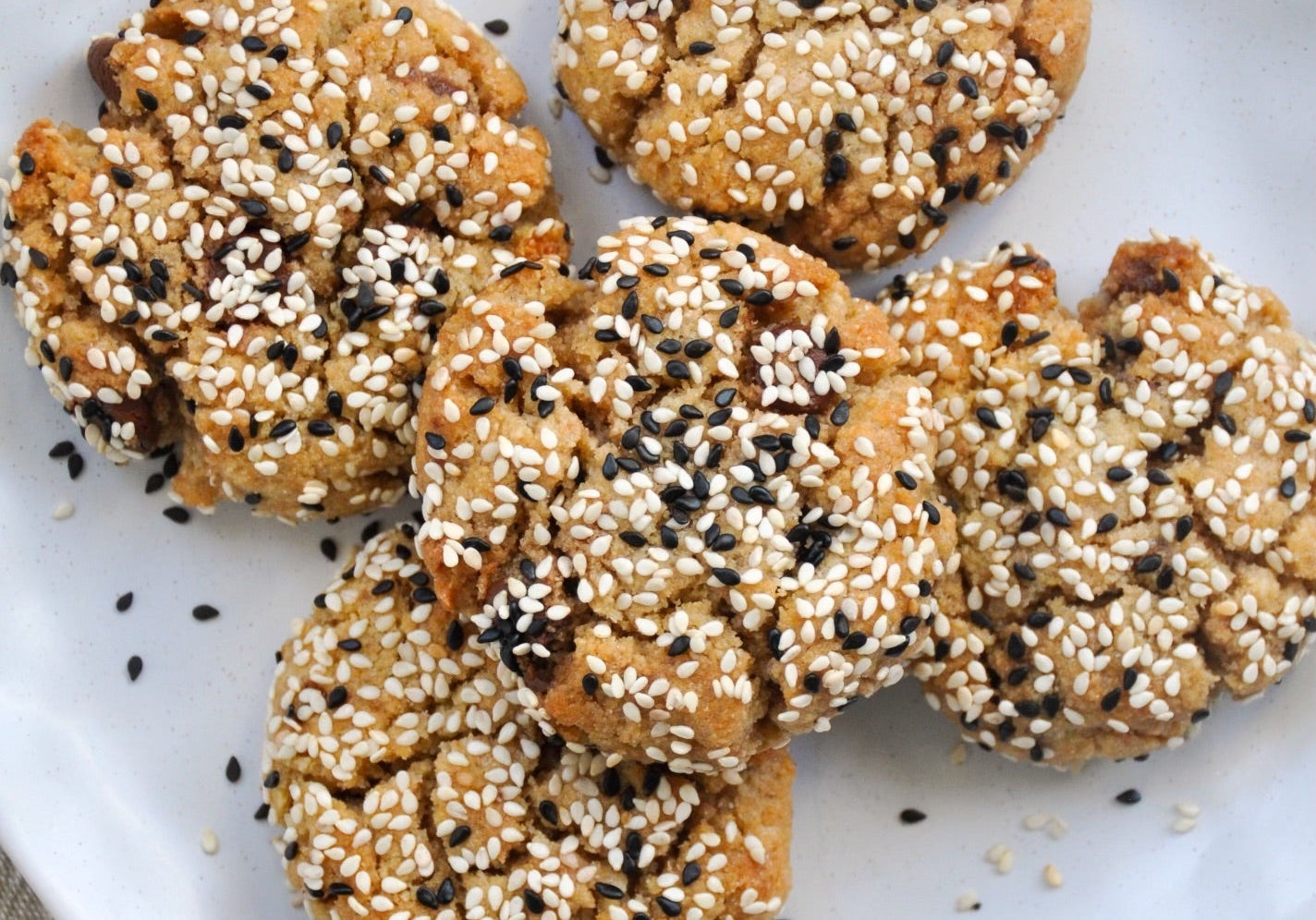 Tahini Choc Chip cookies