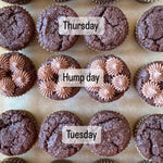 Mini choc muffins gluten free, mini gluten free muffins, kids gluten free snacks, freezer snacks