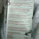 Ingredients panel of the gluten free buckwheat lasagne, pure buckwheat - may contain traces of soy and mustard