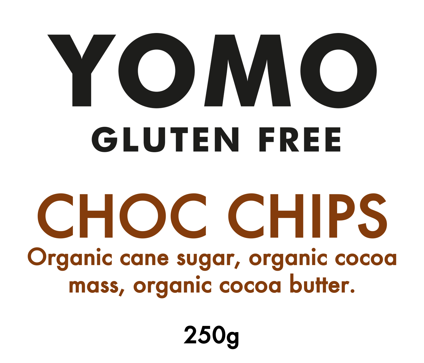 Vegan, coeliac safe, delicious dark choc chips with no additives