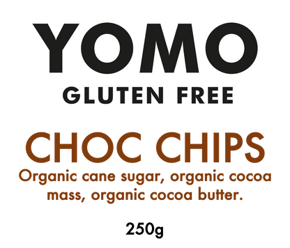 Vegan, coeliac safe, delicious dark choc chips with no additives