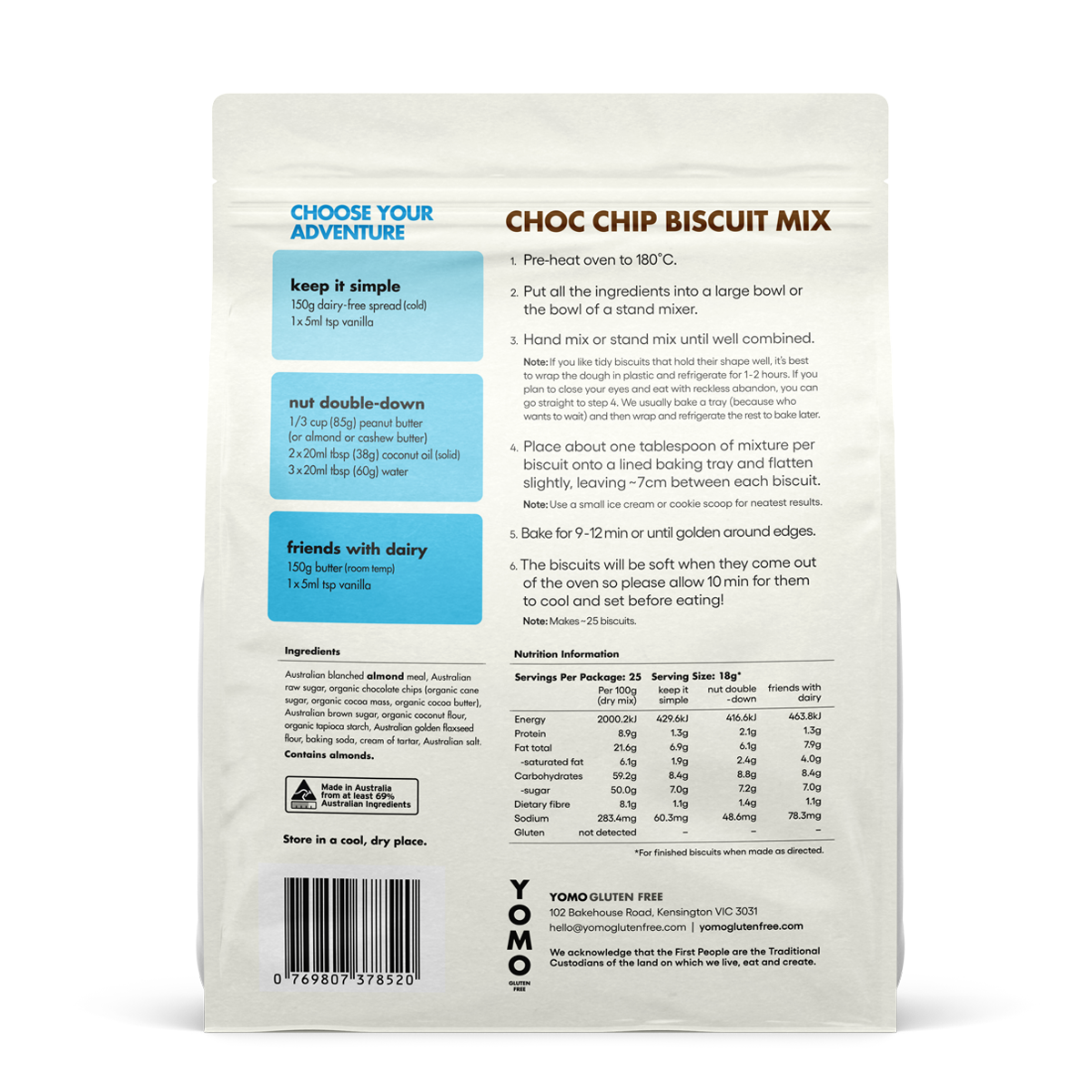 Choc Chip Biscuit mix