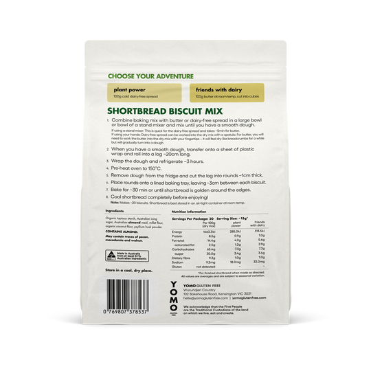 Shortbread Mix – YOMO Gluten Free