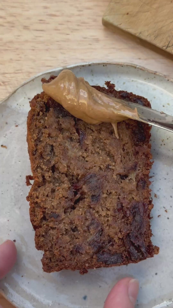 YOMO gluten free sticky date banana bread, sticky date banana bread mix, gluten free baking, gluten free banana bread, gluten free sticky date pudding